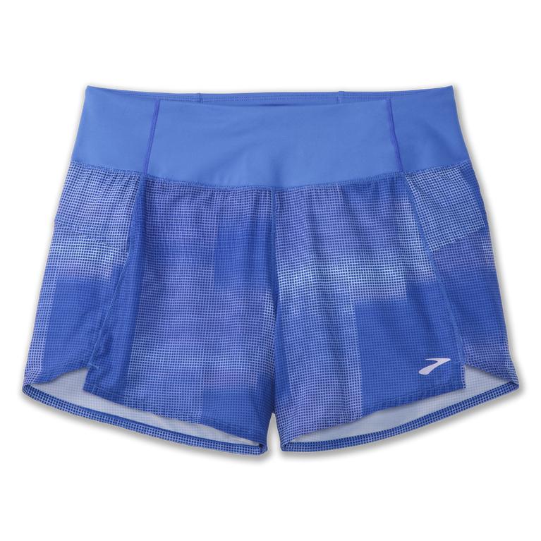 Brooks Chaser 5 Running Shorts - Women's - Bluetiful Altitude Print (26851-XZPF)